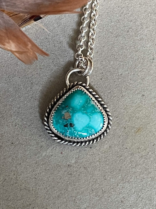 White Water Turquoise Roper Necklace