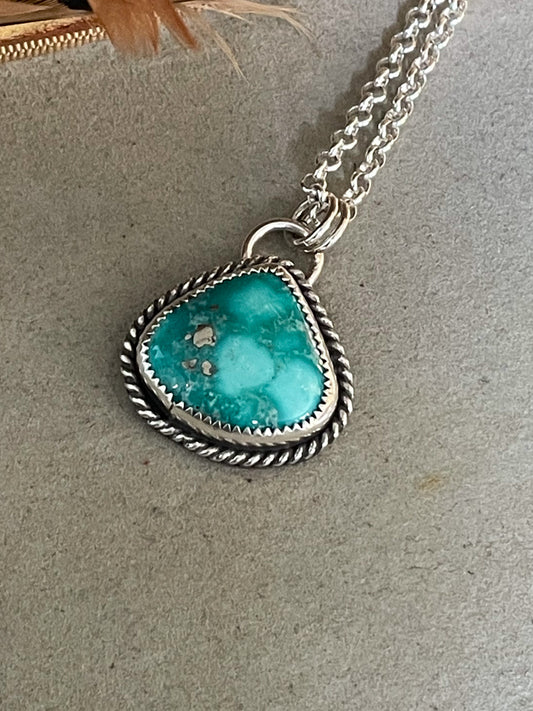 White Water Turquoise Roper Necklace