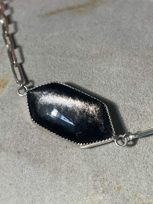 Gold Sheen Obsidian Choker