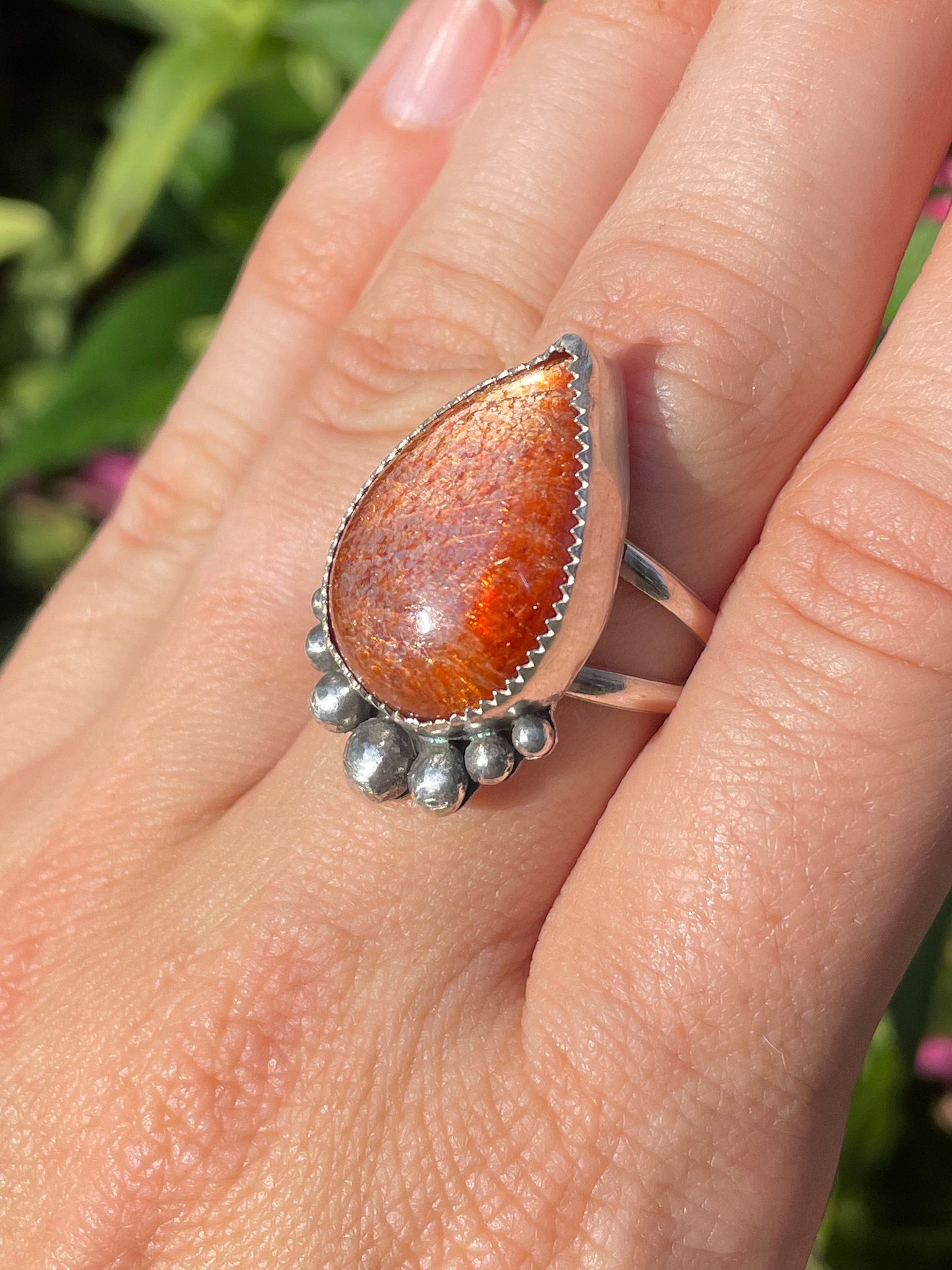 Sunstone Statement Ring (Size 8.5)