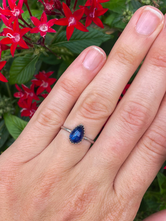 Blue Kayanite Everyday Ring