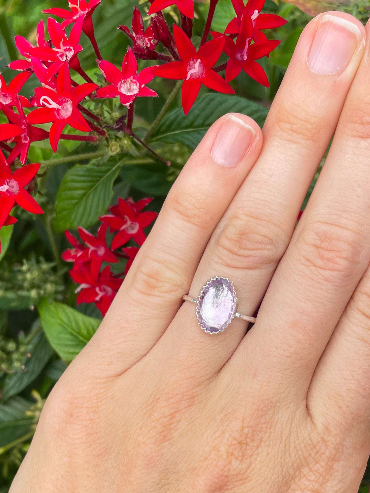 Pink Amethyst Everyday Ring