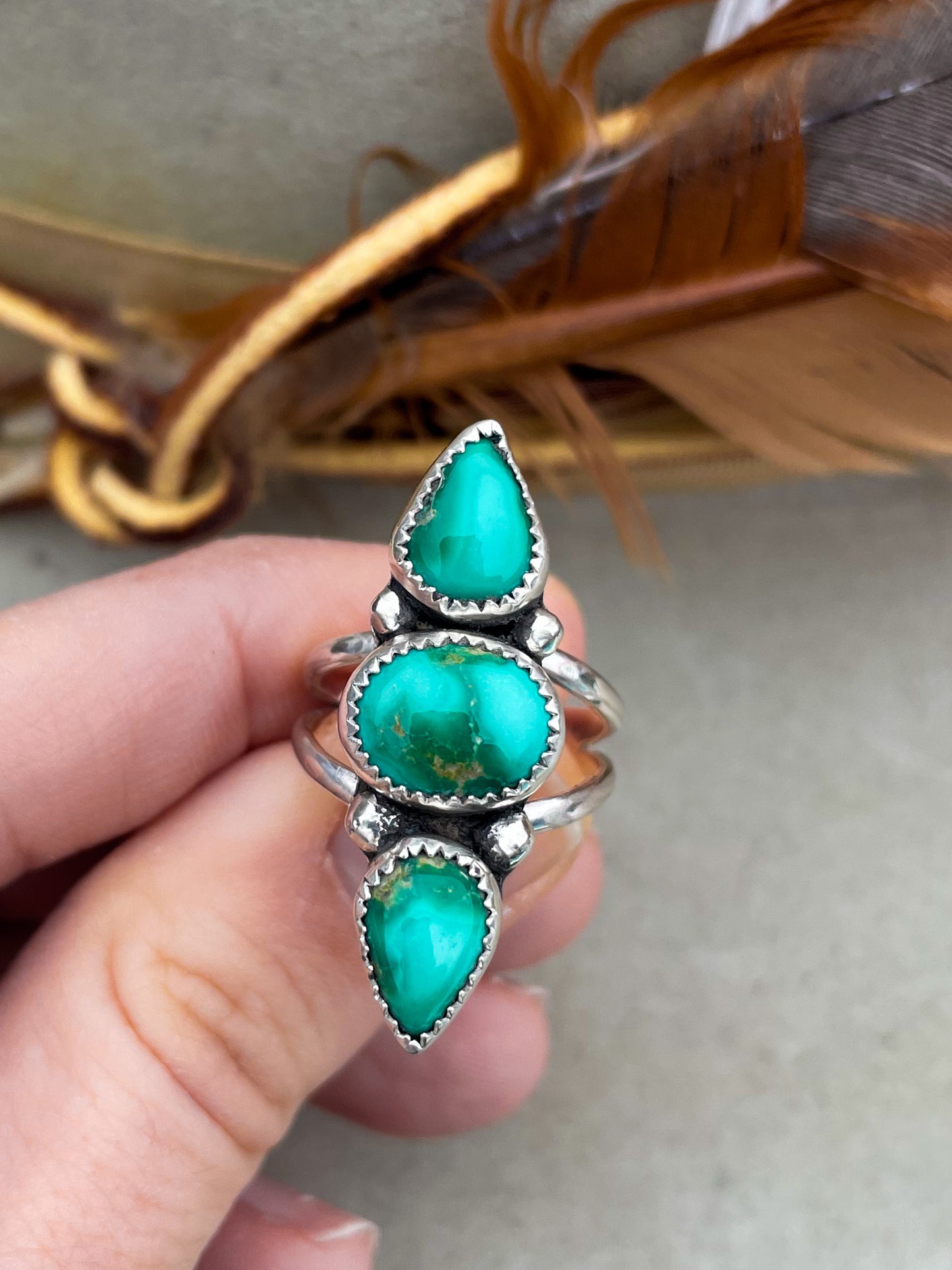 Emerald Valley Turquoise Wanderer Ring (Size 7)