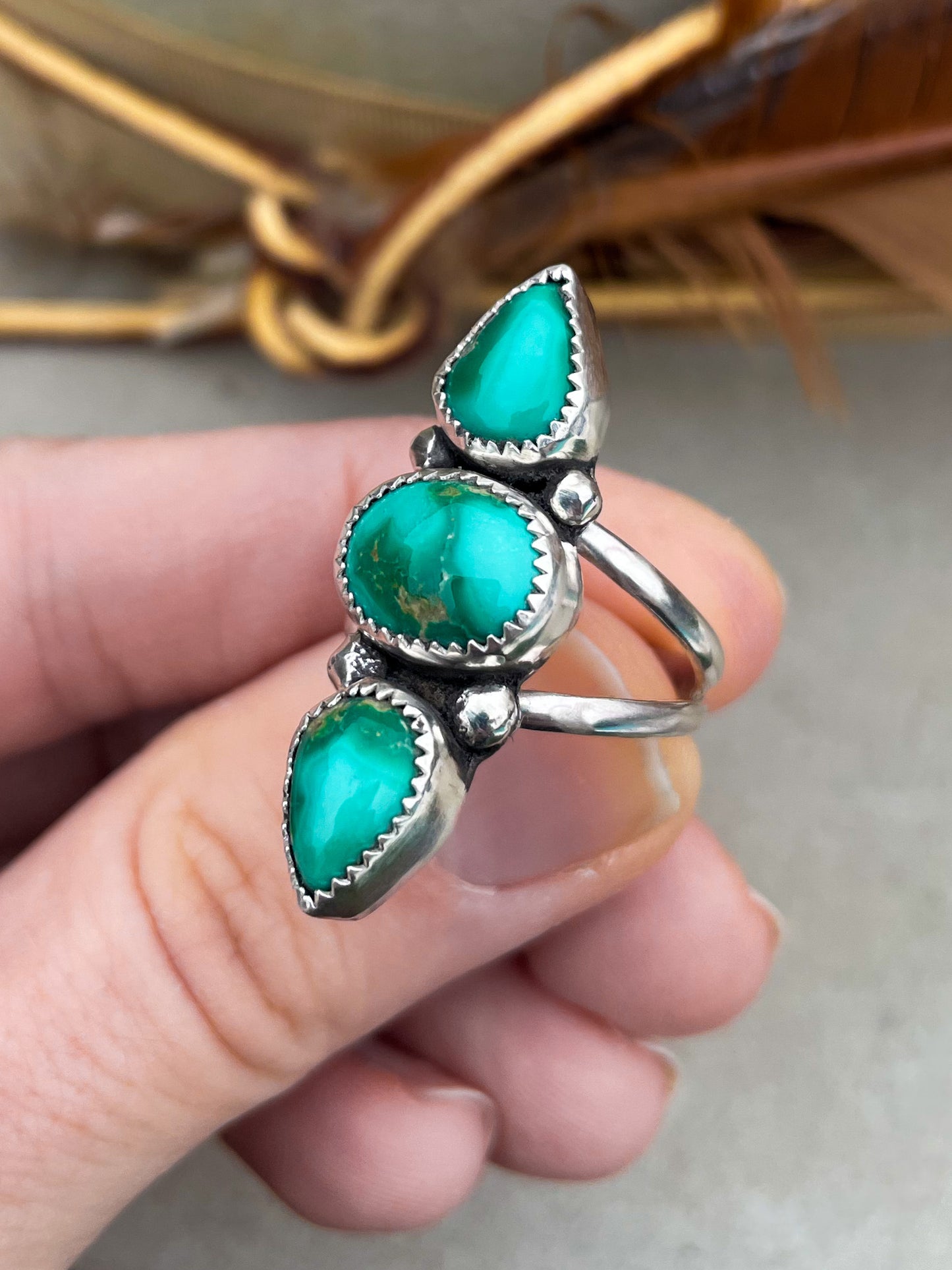 Emerald Valley Turquoise Wanderer Ring (Size 7)