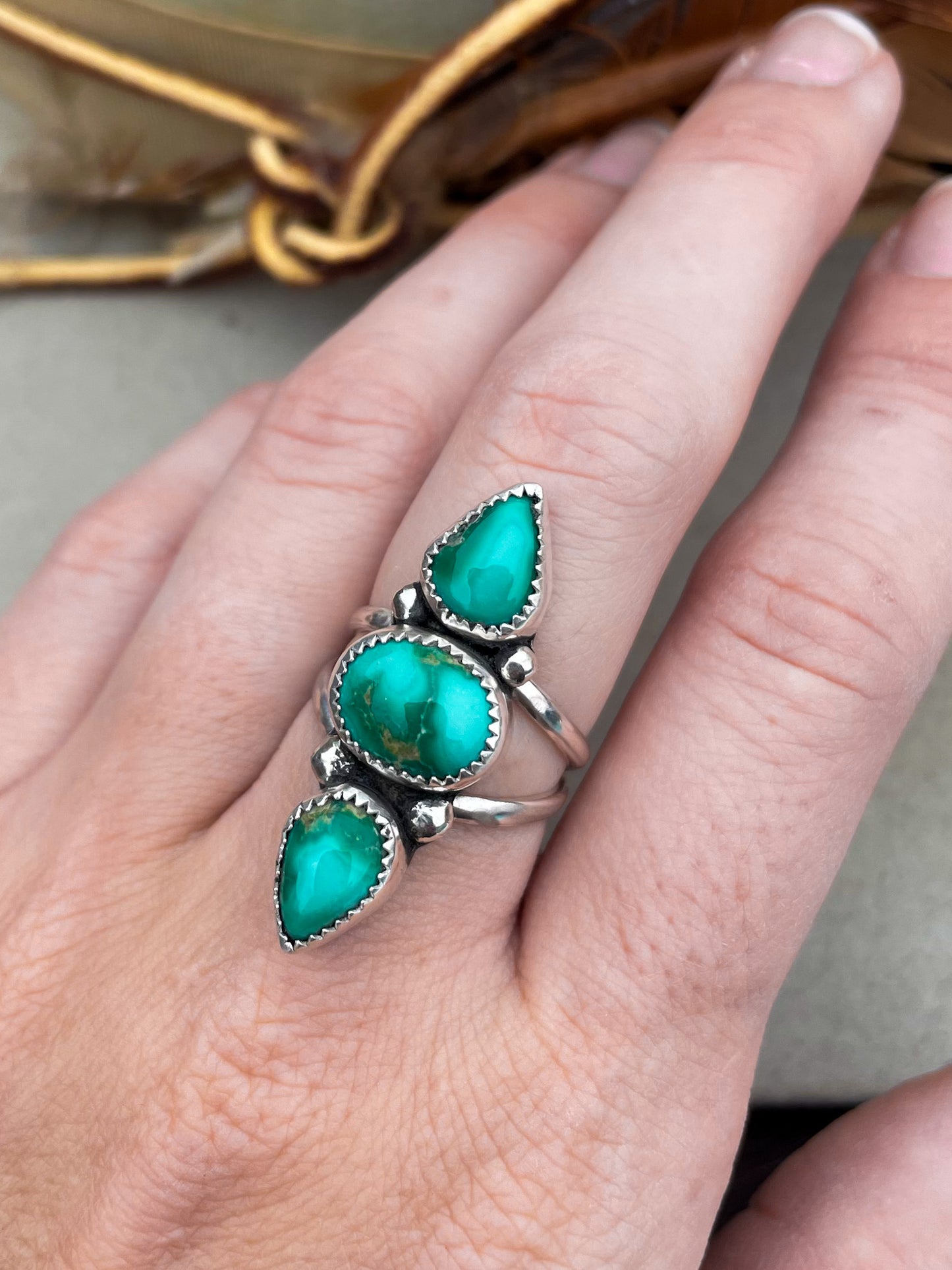 Emerald Valley Turquoise Wanderer Ring (Size 7)