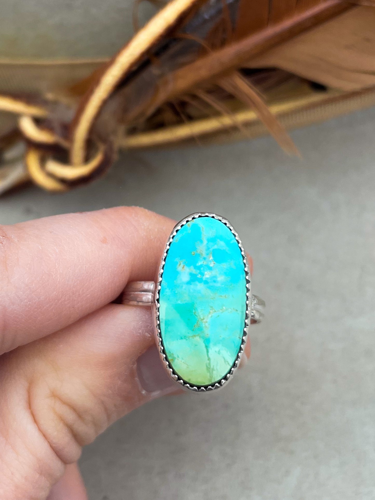 Royston Turquoise Ring (Size 7)