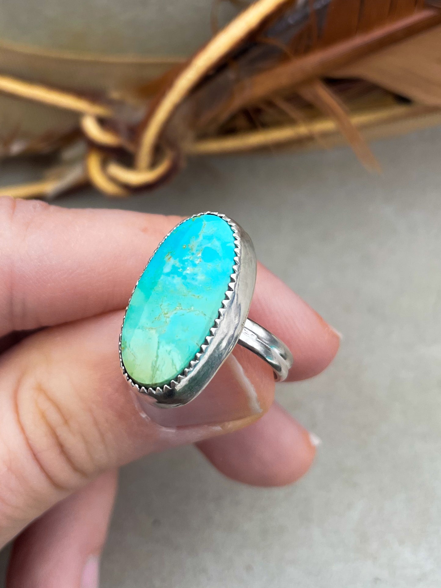 Royston Turquoise Ring (Size 7)