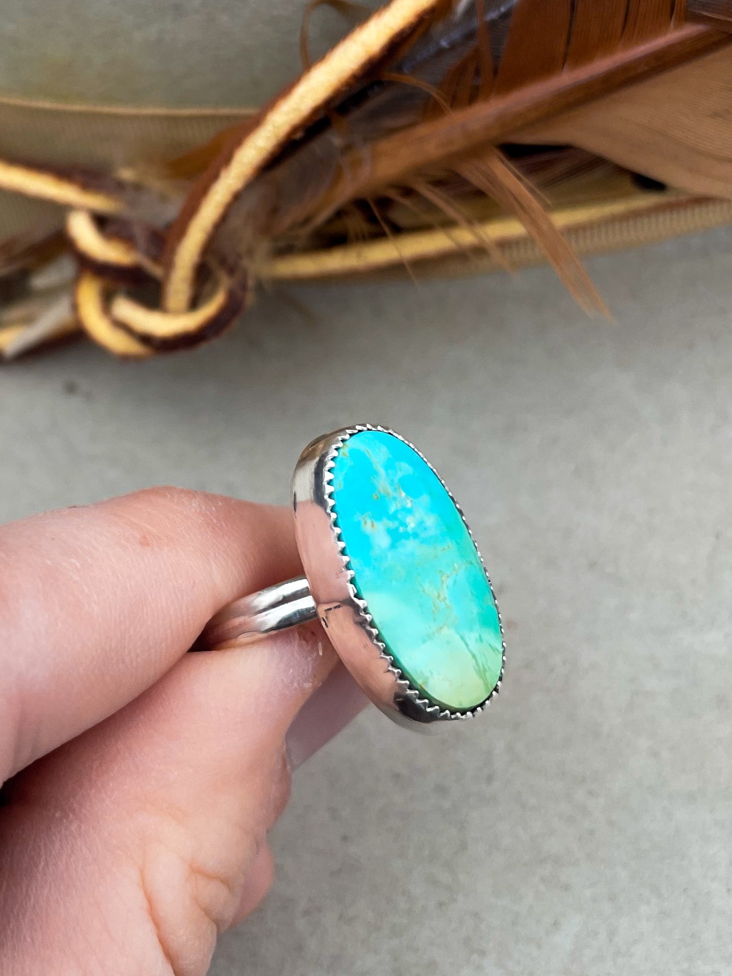 Royston Turquoise Ring (Size 7)