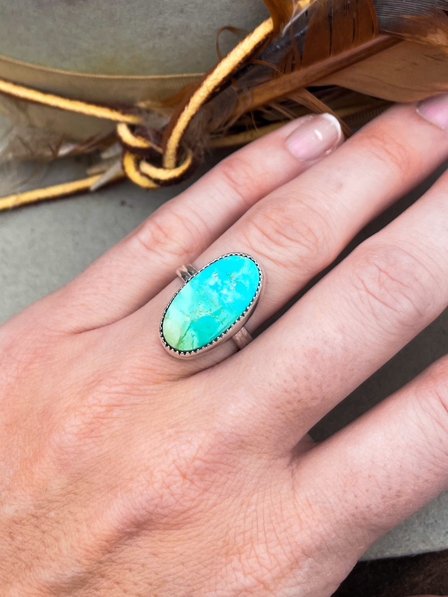 Royston Turquoise Ring (Size 7)