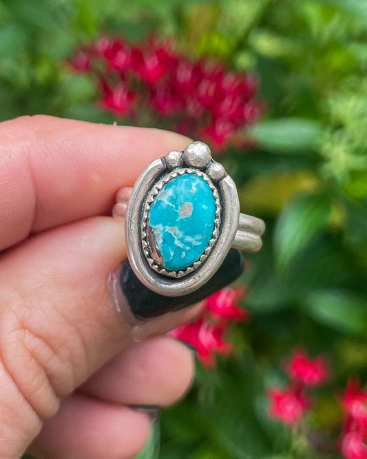 White Water Turquoise Horseshoe Bend Everyday Ring