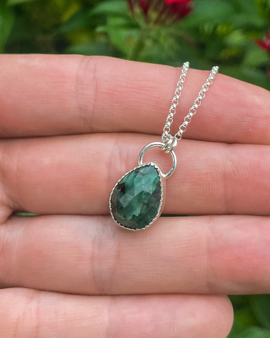 Natural Emerald Everyday Necklace