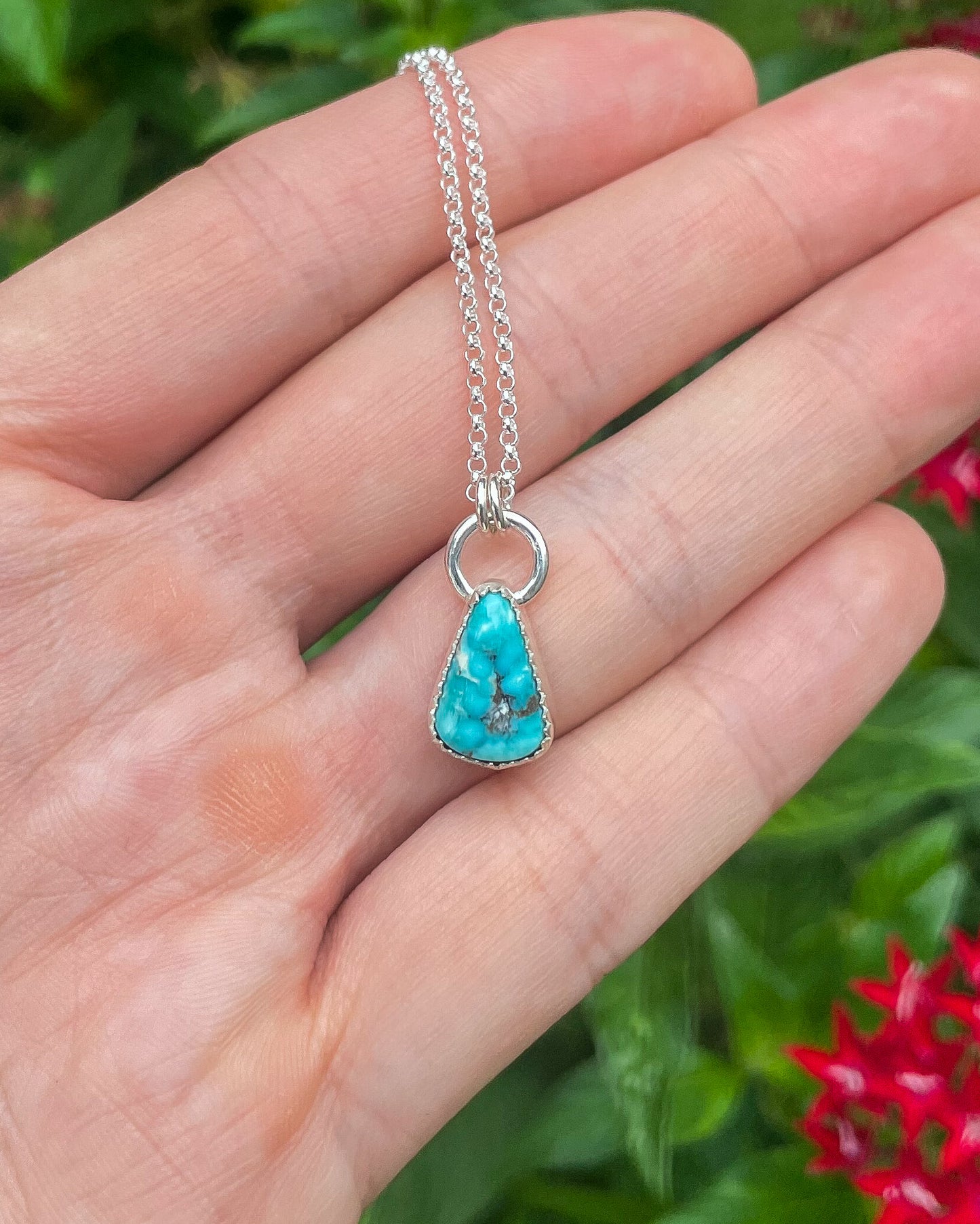 Dainty White Water Turquoise Everyday Necklace