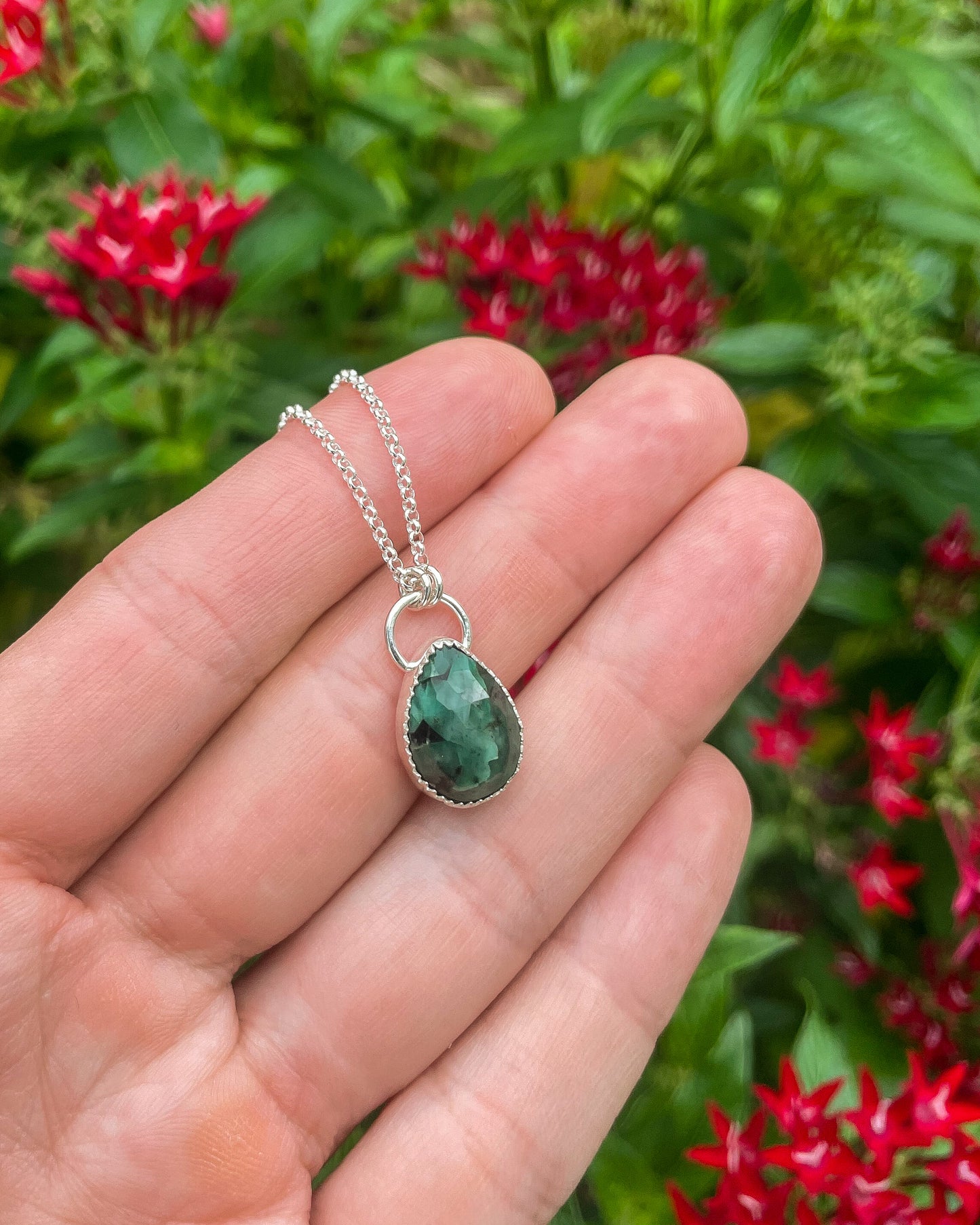 Natural Emerald Everyday Necklace